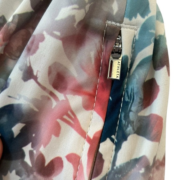 Athleta Jupe Savannah Midi Skirt Floral Pull On Stretch Pockets Women's XXS - Picture 4 of 9